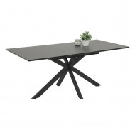 Uitschuifbare EETTAFEL Keramische look/antraciet 140>180