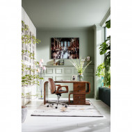 Design Bureaustoel met Walnoot accenten