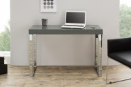 Design console GRIJS BUREAU 120cm donkergrijs hoogglans kantoortafel