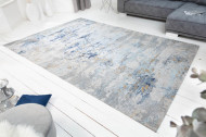 Design vloerkleed 350x240m grijs blauw katoen