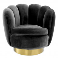 Draai Stoel SWIVEL MIRAGE van EICHHOLTZ donkergrijs/zwart