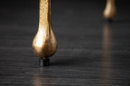 Extravagante salontafel LQUID LINE L 46 cm goud druppelvormig design