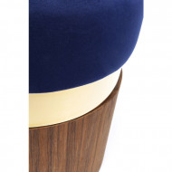 Hocker Lilly blauw Ø39cm