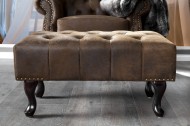 Hocker Model: Chesterfield - Antiek Bruin