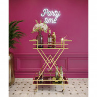 Kare Design Bar Trolley Piramides Glas Gehard veiligheidsglas Gekleurd