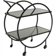 Kare Design Bartrolley Tafel Loft Zwart