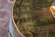 Ronde design kruk JUMEIRAH 45 cm messing ijzeren bijzettafel handgemaakt