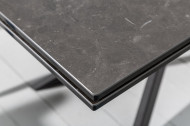 Uitschuifbare eettafel keramiek in grafietlook PHORIA 180-220-260 cm