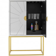Barkast Queen met spiegelend glas, 147cm