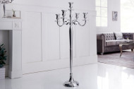 Barok kandelaar 120 cm zilver 5-armige kroonluchter gepolijst aluminium kandelaar