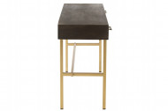 Console bruin - goud model Janis 2 Laden Mango Hout/