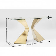 Console Side Tafel Gloria Goud