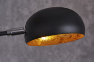 Design booglamp met vijf zwenkbare elementen 210 cm zwart gouden vloerlamp met marmeren voet