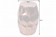 Design hamerslag Bijzettafel ORGANIC ORIENT 46 cm koperen