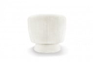Draaibare designfauteuil BOSSA NOVA 80cm bouclé wit