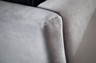 Elegant bed 180x200 cm zilvergrijs fluweel incl Lattebodem