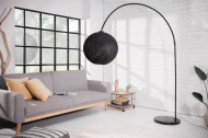 Filigrain Boog,vloerlamp BOLL 205 cm zwart bollicht