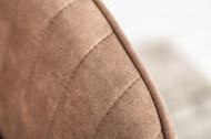 In hoogte verstelbare bureaustoel vintage taupe met armleuningen draaistoel