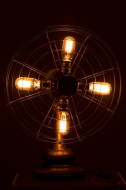 Lamp Ventilator Metaal Bruin