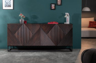Massief dressoir CREATIVO 177 cm mangohout complex front in retro-design