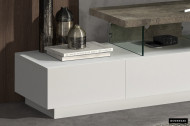 TV-MEUBEL Spring WIT MAT/BETON look 180cm
