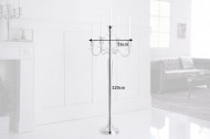 Barok kandelaar 120 cm zilver 5-armige kroonluchter gepolijst aluminium kandelaar