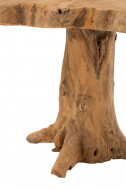 Bijzettafel Boom Teak Hout Naturel 55cm