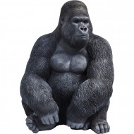 Deco Object Monkey Gorilla Side XL Zwart H76cm