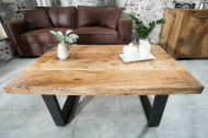 Design salontafel IRON 100cm mangohout ijzer industrieel design