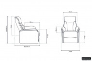 ELECTRISCHE RELAX Stoel PU TAUPE