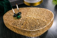 Filigraan design salontafel LEAF 122cm goud handgemaakt