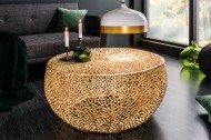 Filigraan design salontafel Leaf 80cm goud handgemaakt