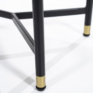 Gegrafeerd TV meubel Isa 2-drs. - donker bruin 130cm