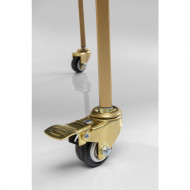 Kare Design Bartrolley tafel glas goud