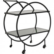 Kare Design Bartrolley Tafel Loft Zwart