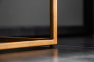 Massief dressoir SCORPION 177 cm van zwart mangohout, gedetailleerd 3D-houtsnijwerk