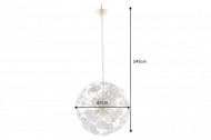 Moderne design hanglamp INFINITY HOME 65cm glazen goudkleurige hanglamp
