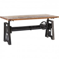 Rustieke industriële Tafel Steamboat Econo In hoogte verstelbaar 160x80