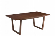 Uitschuifbare Eettafel Rubberhout Bruin 180cm uitschuifbaar 225 cm