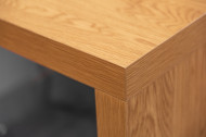 Bartafel MANDY 120cm eiken look bartafel met zwart onderstel
