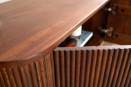 Design dressoir GATSBY 160cm bruin mat goud mangohout retro