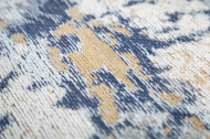 Design vloerkleed 350x240m grijs blauw katoen
