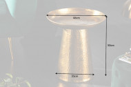 Handgemaakte bijzettafel 46 cm goud gehamerd design
