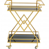 Kare Design Bar Trolley Piramides Glas Gehard veiligheidsglas Gekleurd