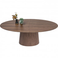 Ovaal uitschuifbare eettafel Walnootkleur 200 cm (50) x110cm