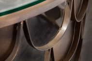 Salontafel messing in visschaal ABSTRACT 70cm