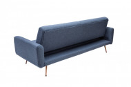 Slaapbank Stof blauw 208 cm 3-zits inclusief kussens