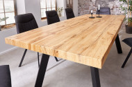 Uitschuifbaar Design eettafel 160-200 cm eiken look Blad dikte 5 cm