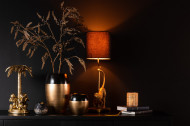 Deco beeld Palmboom Met Apen Poly Goud 36cm