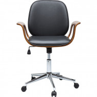Design Bureaustoel met Walnoot accenten